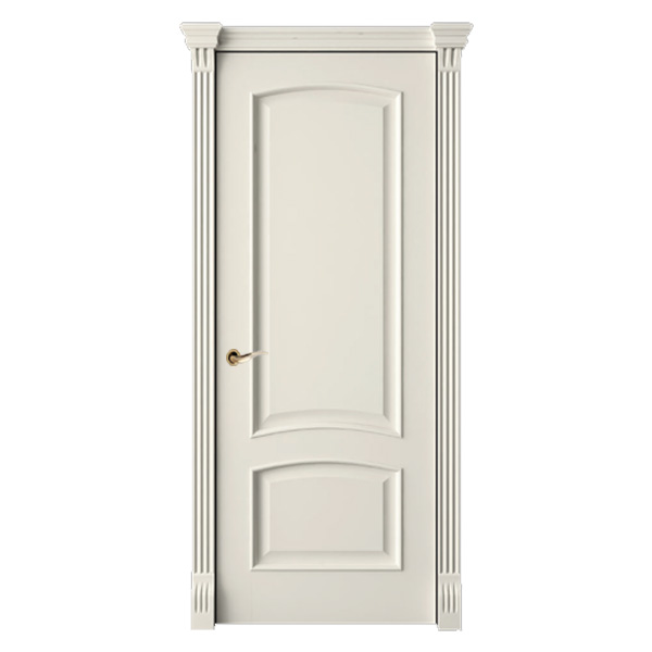 Межкомнатная дверь Натали белая эмаль + рисунок по филенке .